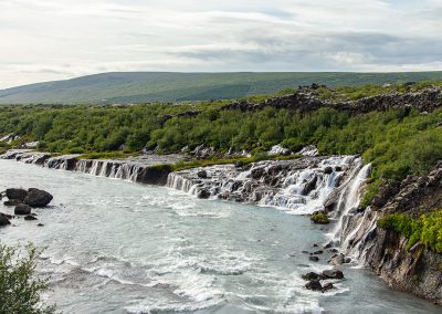 Hraunfossar Waterfall Iceland