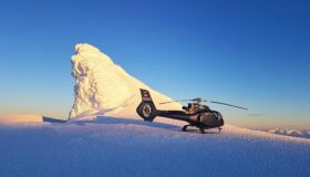 Helicopter tours to glacier, volcanoes, highlands and black sand beaches